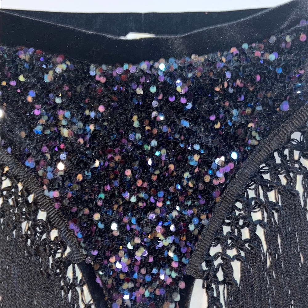 Bear Dance Black Sequin Shorts - Picture 3 of 5
